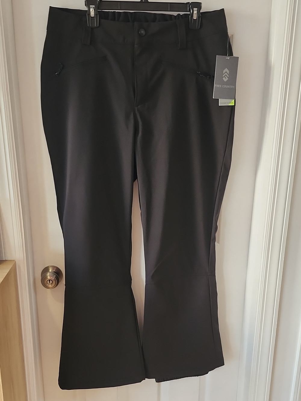 Free Country Black Wide-Leg Flare pants XL
